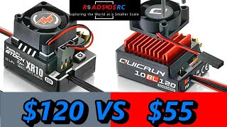 Which RC Drift ESC Is Right For You Hobbywing XR10 Stock Spec vs Quicrun 10BL120 [upl. by Nahtonoj]