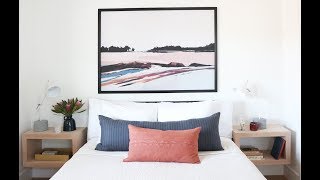 IKEA Bjorksta Canvas Style Frame  Oversized Art Tutorial [upl. by Darra]