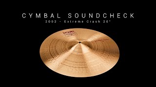 CYMBAL SOUNDCHECK  Extreme Crash 20quot [upl. by Melony]