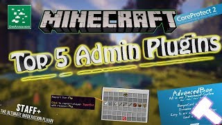 Top 5 Admin Plugins  Minecraft 114 [upl. by Peterman]