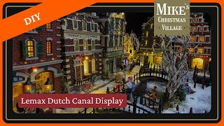 Create Your Own Lemax Christmas Village  DIY Dutch Canal Display [upl. by Leon]