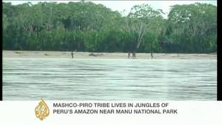 Pictures released of uncontacted Peru tribe [upl. by Dinerman]