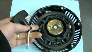 HOW TO  Generator Pull Cord Repair [upl. by Sirad297]