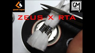 How to Build on the ZEUS X RTA by GEEKVAPE [upl. by Eurydice]