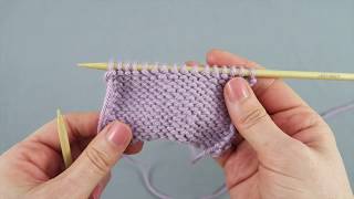 How to knit Reverse Stocking Stitch [upl. by Wareing]