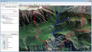 WMS Watershed Delineation and Export to Google Earth [upl. by Amanda673]