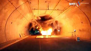 Tunnel fire extinguishing tests with stationary One Seven CAFS system [upl. by Andrey]