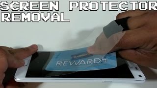 How To remove a Screen Protector from phone [upl. by Barnie]