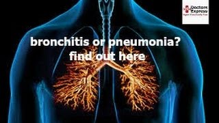 Bronchitis or Pneumonia How to Tell the Difference [upl. by Dalia]