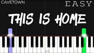 Cavetown  This Is Home  EASY Piano Tutorial [upl. by Arymas]