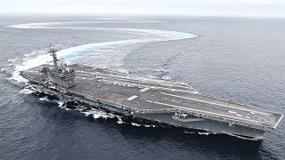 Aircraft Carrier EXTREME Drifting amp Donuts – USS Abraham Lincoln HighSpeed Turns [upl. by Picardi452]