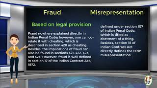 What is Difference Between Fraud amp Misrepresentation [upl. by Sirdi771]