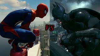 SpiderMan Vs Batman Arkham Knight Combat amp Fighting Comparison Showcase [upl. by Dlaner935]