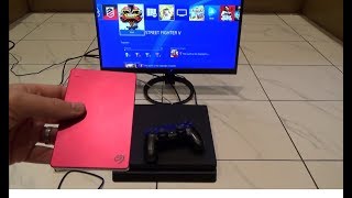 How to Increase PS4 Slim Storage using External Hard Drive [upl. by Noiek]