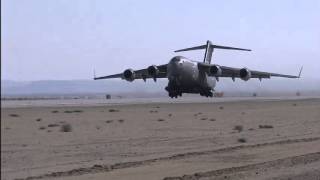 Air Forces First C17 Flies into Retirement [upl. by Archibold773]