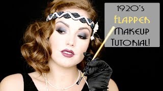 1920s FLAPPER MAKEUP  Makeup Through the Decades [upl. by Streeter]