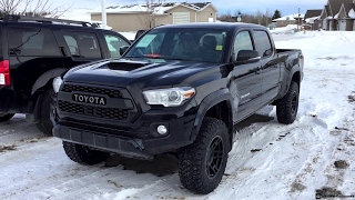 Lifted 2017 Toyota Tacoma with a TRD Pro Grill on 27570R17 Tires in Black [upl. by Ekim735]