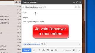 Comment envoyer un fichier word par gmail [upl. by Assital]