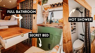 VAN TOUR  Amazing Van Conversion Tour by Couple with NO Experience [upl. by Eidua]