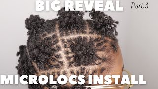 DIY MICROLOCS INSTALL  Part 3  BIG REVEAL interlocking method short hair [upl. by Fagaly]