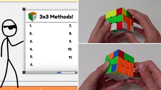 Every Rubiks Cube Method Explained in 7 Minutes [upl. by Durkee]