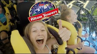 ALTON TOWERS VLOG ON RIDE FOOTAGE [upl. by Nilad443]