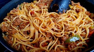 Easy Spaghetti And Ground Beef [upl. by Anej248]