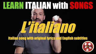 Italian Song quotLitalianoquot with lyrics English translation and explanations [upl. by Huberty]