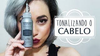 Como tonalizar o cabelo com Keraton cinzagrafit [upl. by Naujek872]