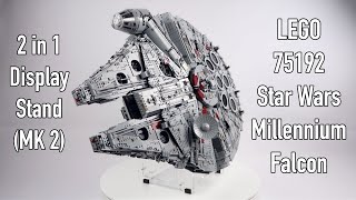 2 in 1 Display Stand Mark 2 for LEGO 75192 Star Wars UCS Millennium Falcon [upl. by Casmey]