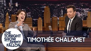 Timothée Chalamet Meeting Angelina Jolie amp Jennifer Aniston Back to Back Blew His Mind [upl. by Yerfdog]