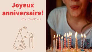 La chanson danniversaire en français [upl. by Sirehc]