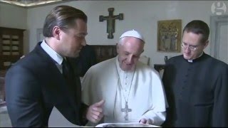 Leonardo DiCaprio meets the Pope [upl. by Kushner764]