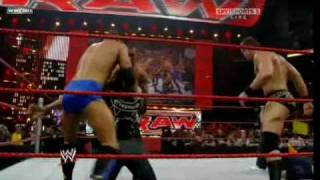 BATISTA RETURNS TO MONDAY NIGHT RAW 2009 [upl. by Ludovick816]