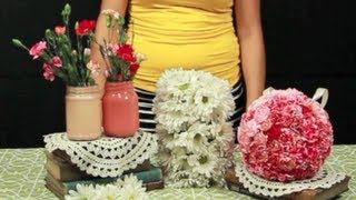 How to Make Hanging Flower Balls [upl. by Cris179]