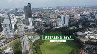 Petaling Jaya City Selangor  Drone view 4K [upl. by Anaeirb]