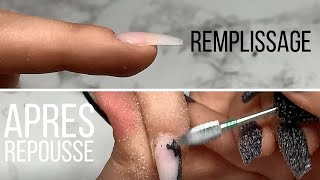 Le REMPLISSAGE des ongles en gel  Après repousses [upl. by Haianeb]