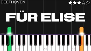 Für Elise  Beethoven  Piano Tutorial [upl. by Desma]