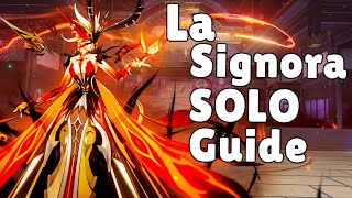 La Signora BOSS SOLO GUIDE  Genshin Impact [upl. by Aneekas]