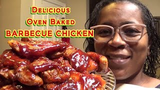 Barbecue Chicken  Oven Baked  Easy Recipe [upl. by Nrubliw202]