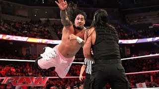 The Usos vs The Shield Raw Oct 21 2013 [upl. by Tory]