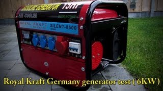 Royal Kraft Germany Generator test [upl. by Stoughton]