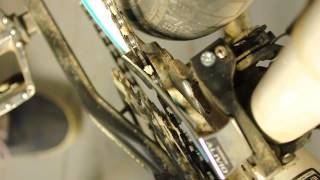 Bicycle front derailleur adjustment  indexing [upl. by Eves]