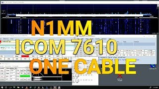 Icom 7610 N1MM One Cable RTTY FSK CW  How To [upl. by Aillicec]