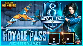 SEASON 8 ROYAL PASS  REQUEST FEATURE PLANE SKIN NEW GUN PUBG MOBILE [upl. by Ellerehc908]