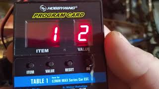 Using a Hobbywing ESC Program Card [upl. by Nore]