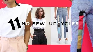 11 Completely NOSEW Ways To Upcycle Your Old Clothes [upl. by Roswald]