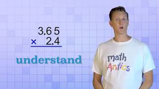 Math Antics Decimal Multiplication [upl. by Enilecram]