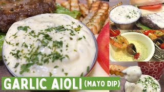 Garlic Aioli Recipe  Pinoy Flavor [upl. by Nallac]