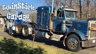 Peterbilt 359 Restoration Ep 3 Towing Home [upl. by Anialad]